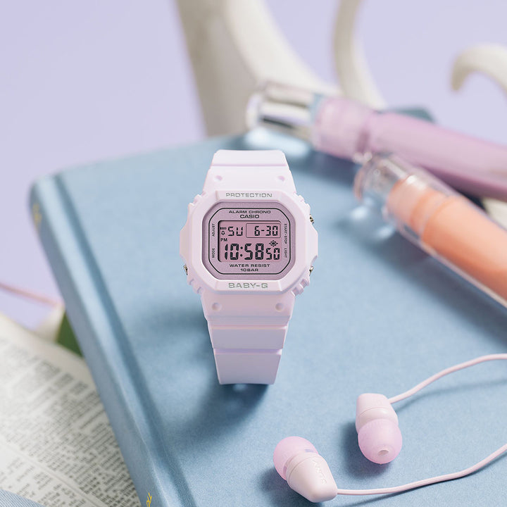 BABY-G シャイニーダイヤル BGD-565SC-4BJF レディース 電池式 デジタル スクエア 樹脂バンド ピンク