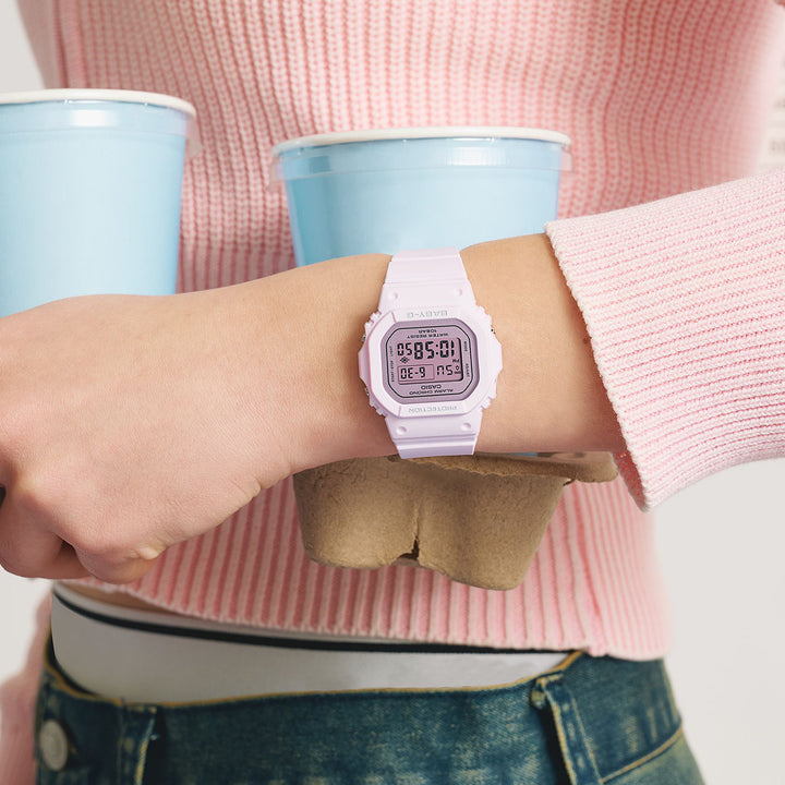 BABY-G シャイニーダイヤル BGD-565SC-4BJF レディース 電池式 デジタル スクエア 樹脂バンド ピンク