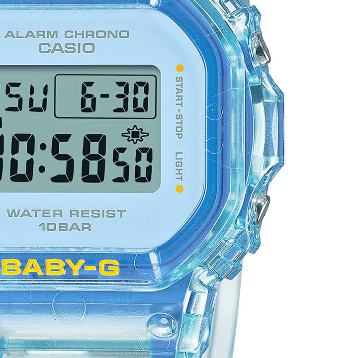 BABY-G サマーゼリー BGD-565SJ-2JF レディース 腕時計 電池式 デジタル スクエア 樹脂バンド ブルー 国内正規品 カシオ