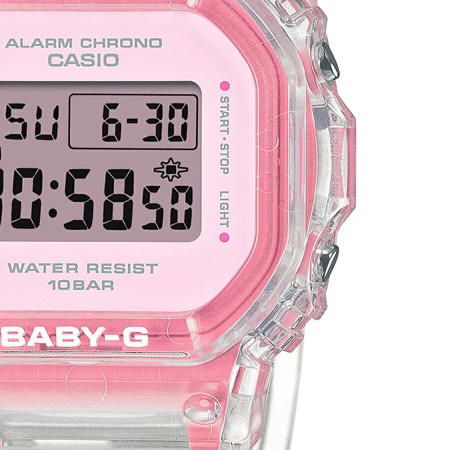 BABY-G サマーゼリー BGD-565SJ-7JF レディース 腕時計 電池式 デジタル スクエア 樹脂バンド ピンク 国内正規品 カシオ