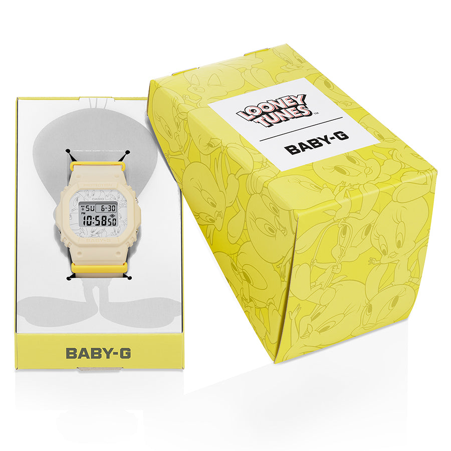 BABY-G TWEETY トゥイーティー コラボレーションモデル BGD-565TW-5JR レディース 腕時計 電池式 デジタル スクエア 国内正規品 カシオ