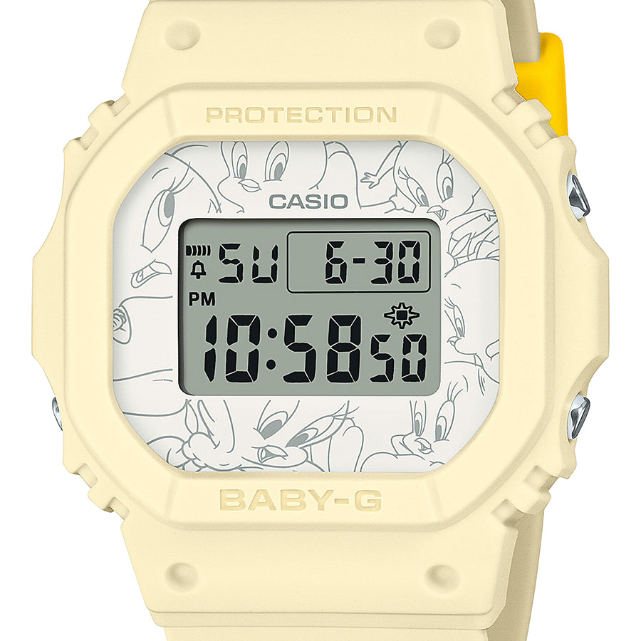 BABY-G TWEETY トゥイーティー コラボレーションモデル BGD-565TW-5JR レディース 腕時計 電池式 デジタル スクエア 国内正規品 カシオ