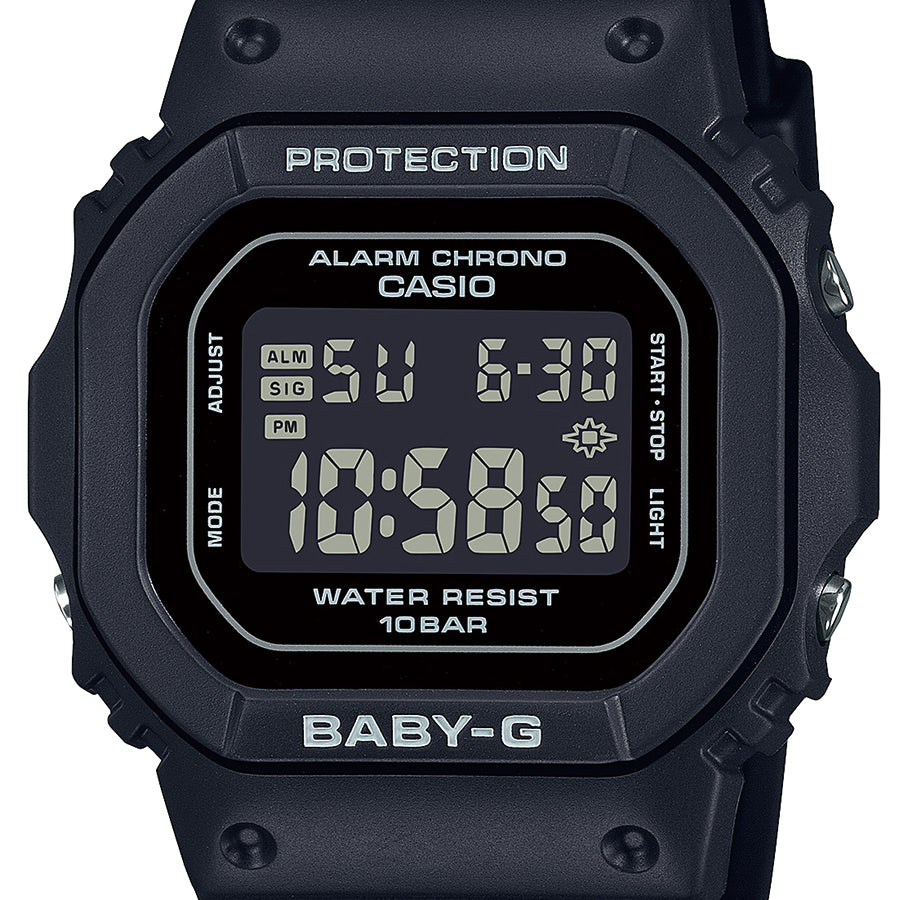 BABY-G BGD-565シリーズ 小型 スリム スクエア BGD-565U-1JF レディース 腕時計 電池式 デジタル ブラック 反転液晶 国内正規品 カシオ