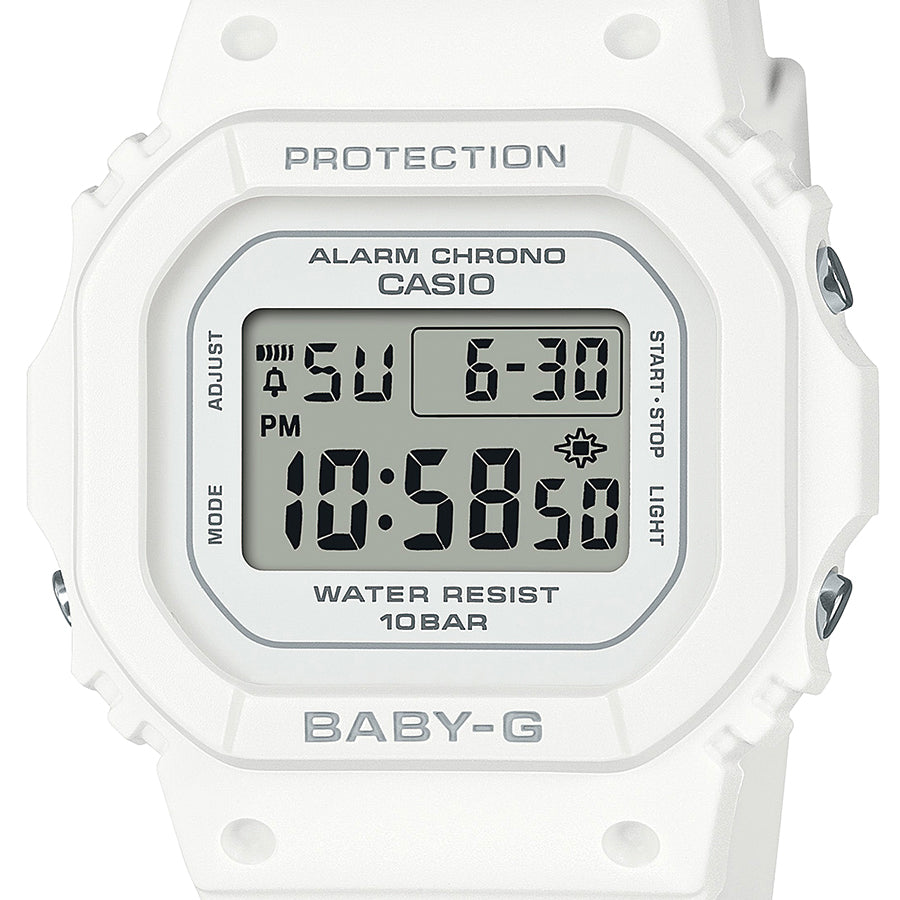 BABY-G BGD-565シリーズ 小型 スリム スクエア BGD-565U-7JF レディース 腕時計 電池式 デジタル ホワイト 国内正規品 カシオ
