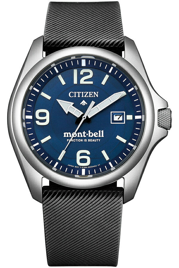 シチズン プロマスター mont-bell モンベル コラボレーション限定モデル BN0247-01L メンズ ソーラー ブルーダイヤル ブラウン 革ベルト