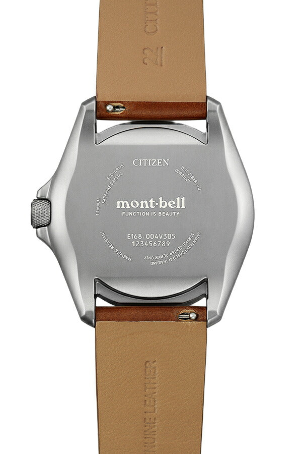シチズン プロマスター mont-bell モンベル コラボレーション限定モデル BN0247-01L メンズ ソーラー ブルーダイヤル ブラウン 革ベルト