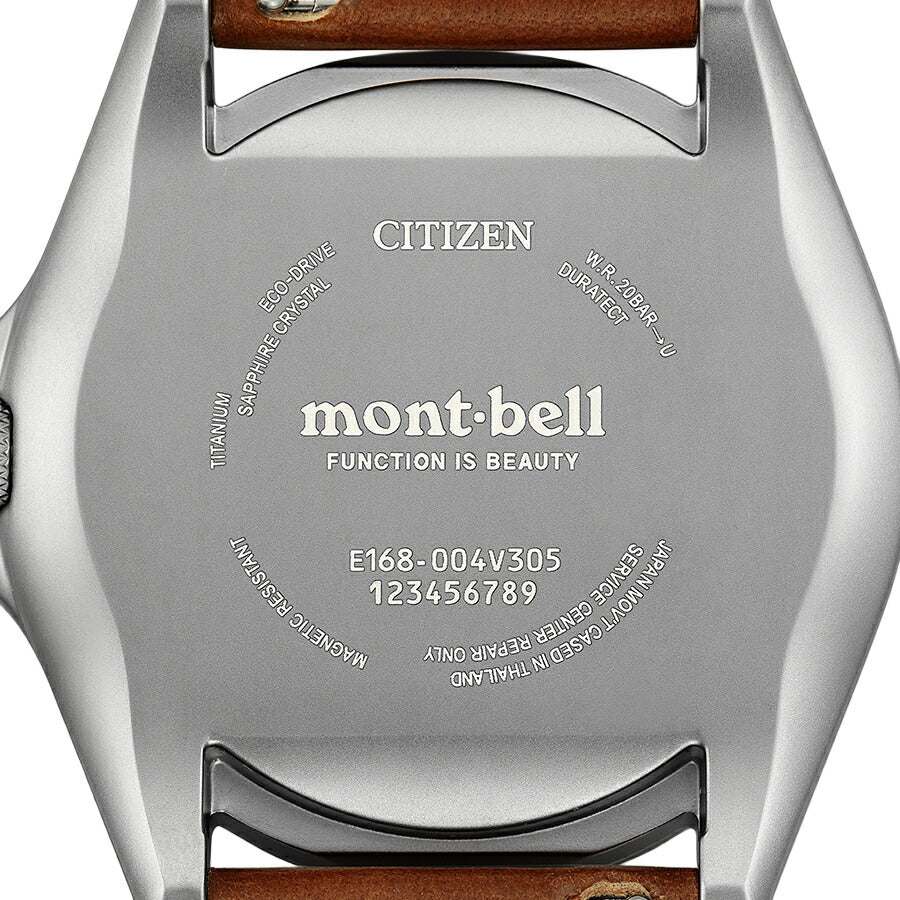 シチズン プロマスター mont-bell モンベル コラボレーション限定モデル BN0247-01L メンズ ソーラー ブルーダイヤル ブラウン 革ベルト