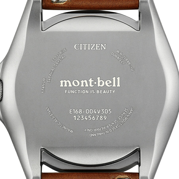 シチズン プロマスター mont-bell モンベル コラボレーション限定モデル BN0247-01L メンズ ソーラー ブルーダイヤル ブラウン 革ベルト