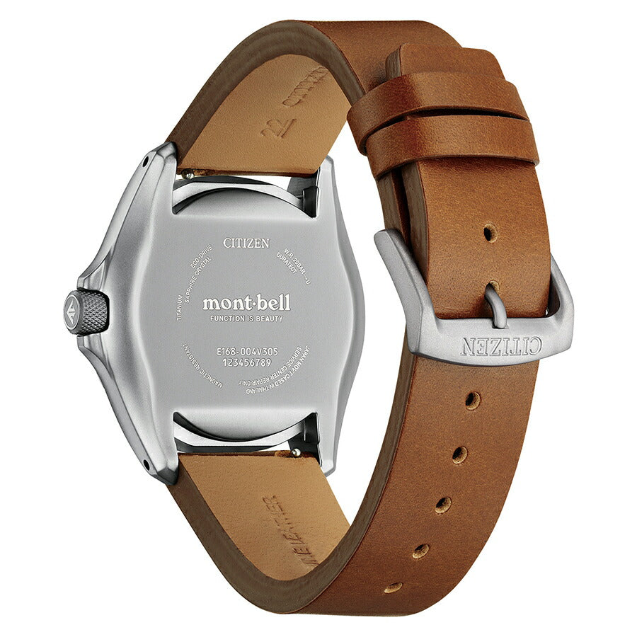 シチズン プロマスター mont-bell モンベル コラボレーション限定モデル BN0247-01L メンズ ソーラー ブルーダイヤル ブラウン 革ベルト