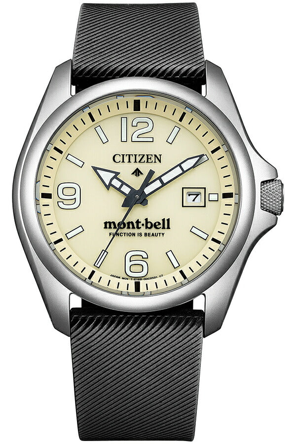 シチズン プロマスター mont-bell モンベル コラボレーション限定モデル BN0247-10A メンズ ソーラー アイボリーダイヤル ブラウン 革ベルト