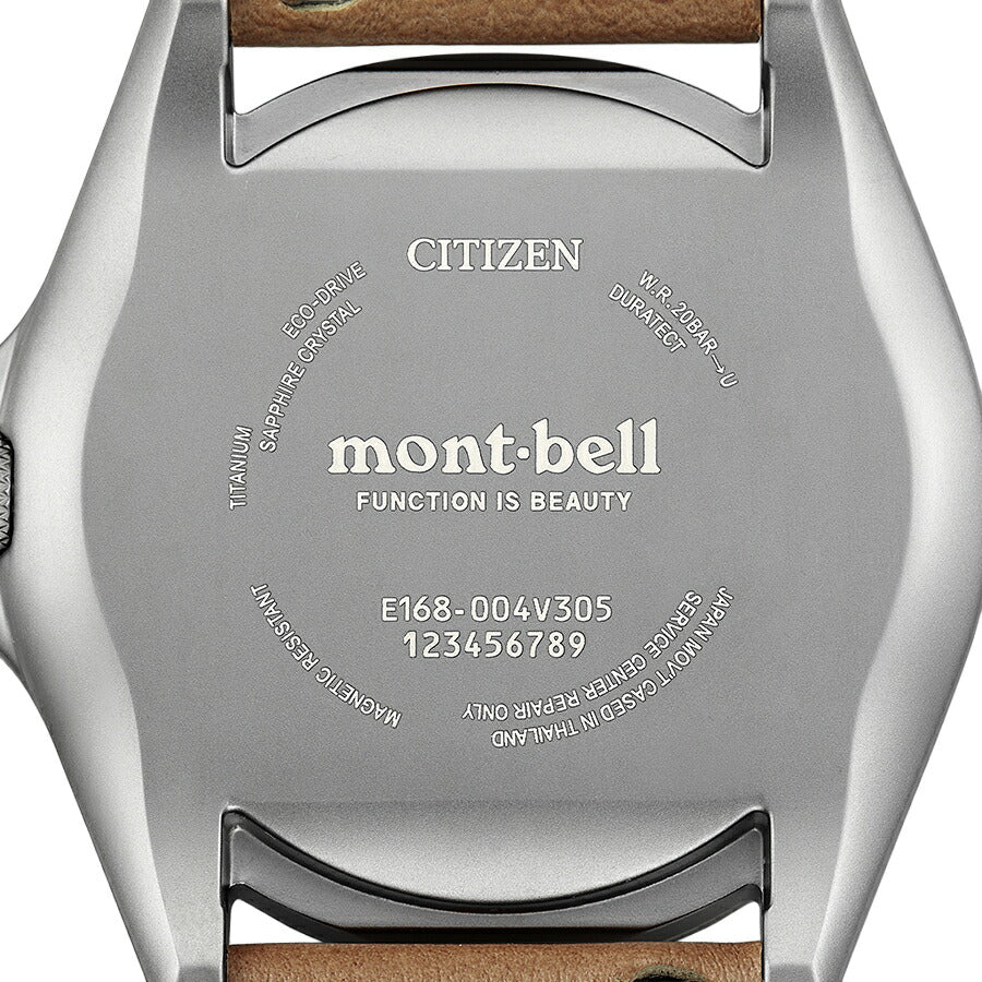 シチズン プロマスター mont-bell モンベル コラボレーション限定モデル BN0247-10A メンズ ソーラー アイボリーダイヤル ブラウン 革ベルト