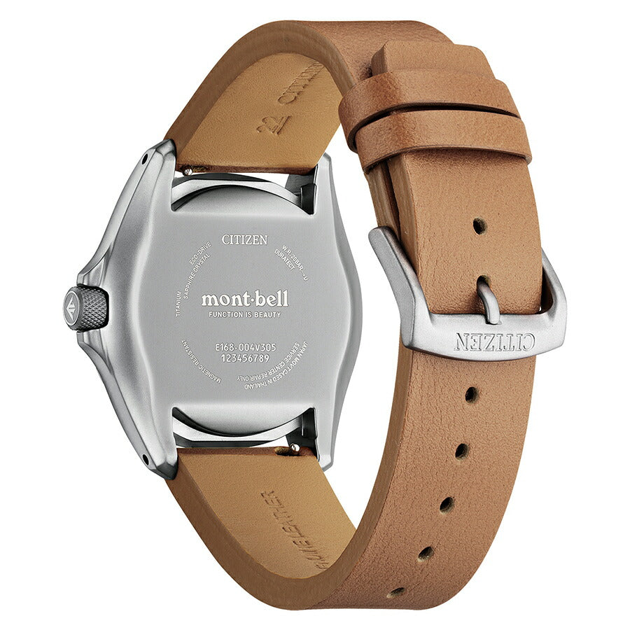 シチズン プロマスター mont-bell モンベル コラボレーション限定モデル BN0247-10A メンズ ソーラー アイボリーダイヤル ブラウン 革ベルト