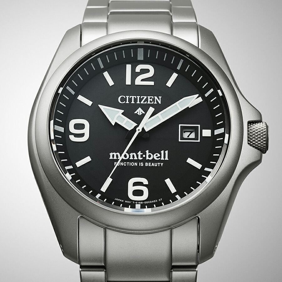 シチズン プロマスター mont-bell モンベル コラボレーション限定モデル BN0247-52E メンズ ソーラー ブラックダイヤル シルバー