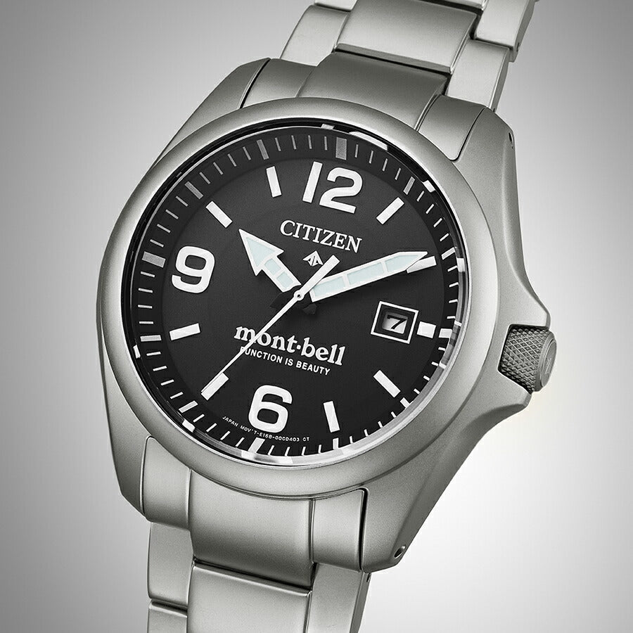 シチズン プロマスター mont-bell モンベル コラボレーション限定モデル BN0247-52E メンズ ソーラー ブラックダイヤル シルバー