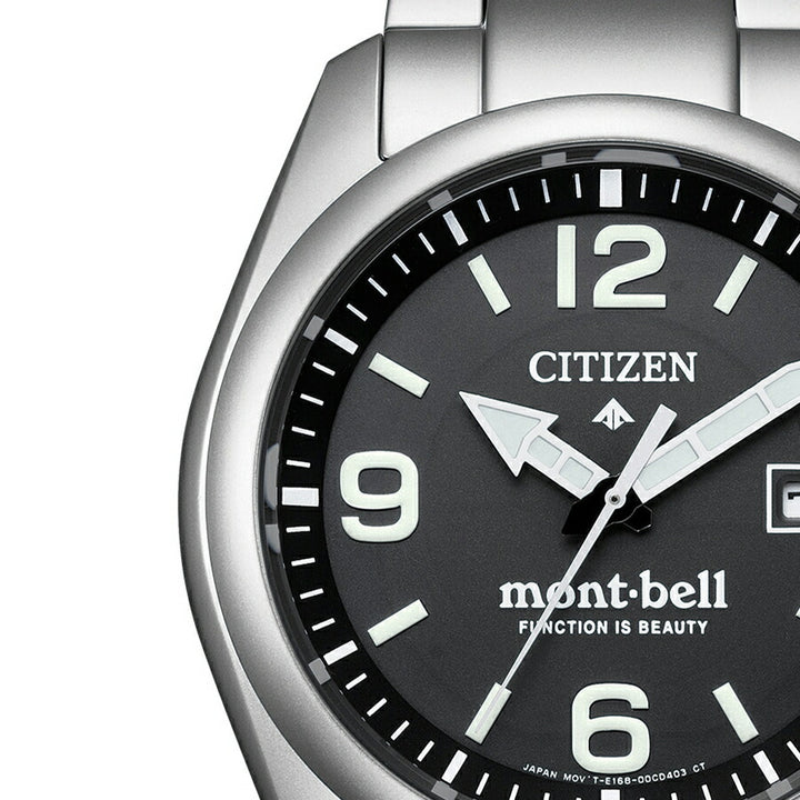 シチズン プロマスター mont-bell モンベル コラボレーション限定モデル BN0247-52E メンズ ソーラー ブラックダイヤル シルバー
