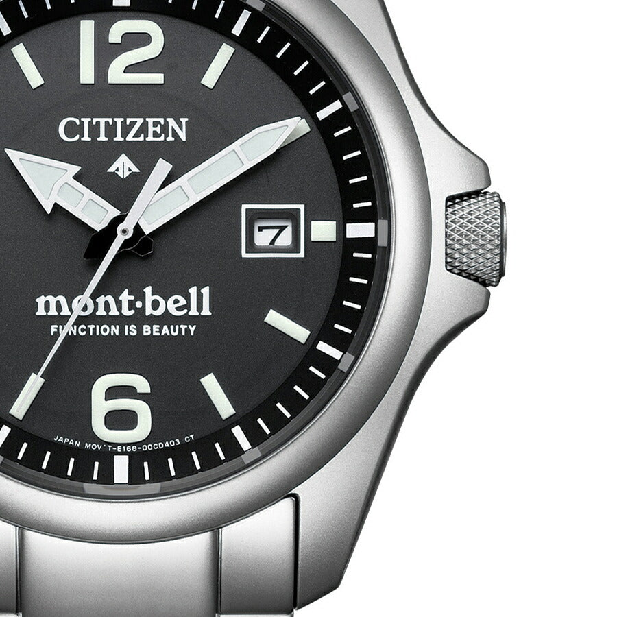 シチズン プロマスター mont-bell モンベル コラボレーション限定モデル BN0247-52E メンズ ソーラー ブラックダイヤル シルバー