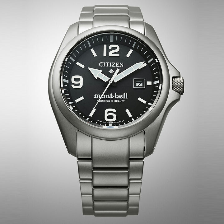 シチズン プロマスター mont-bell モンベル コラボレーション限定モデル BN0247-52E メンズ ソーラー ブラックダイヤル シルバー