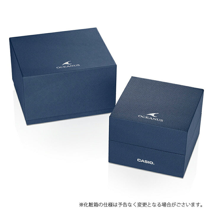 オシアナス Manta マンタ ペアモデル ライトブルー OCW-S7000E-2AJF メンズ 電波ソーラー Bluetooth クロノグラフ チタン 日本製 国内正規品 カシオ