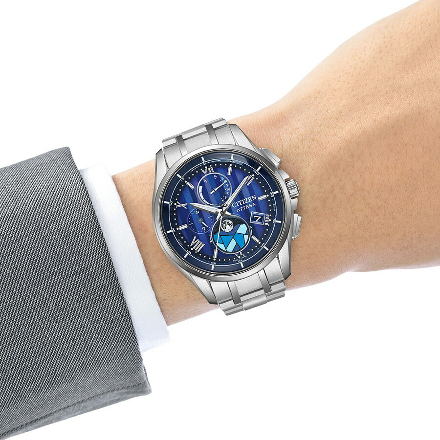 シチズン アテッサ ムーンフェイズ DEAR Collection 限定モデル 2025 ステンドグラス BY1000-51L メンズ ソーラー 電波