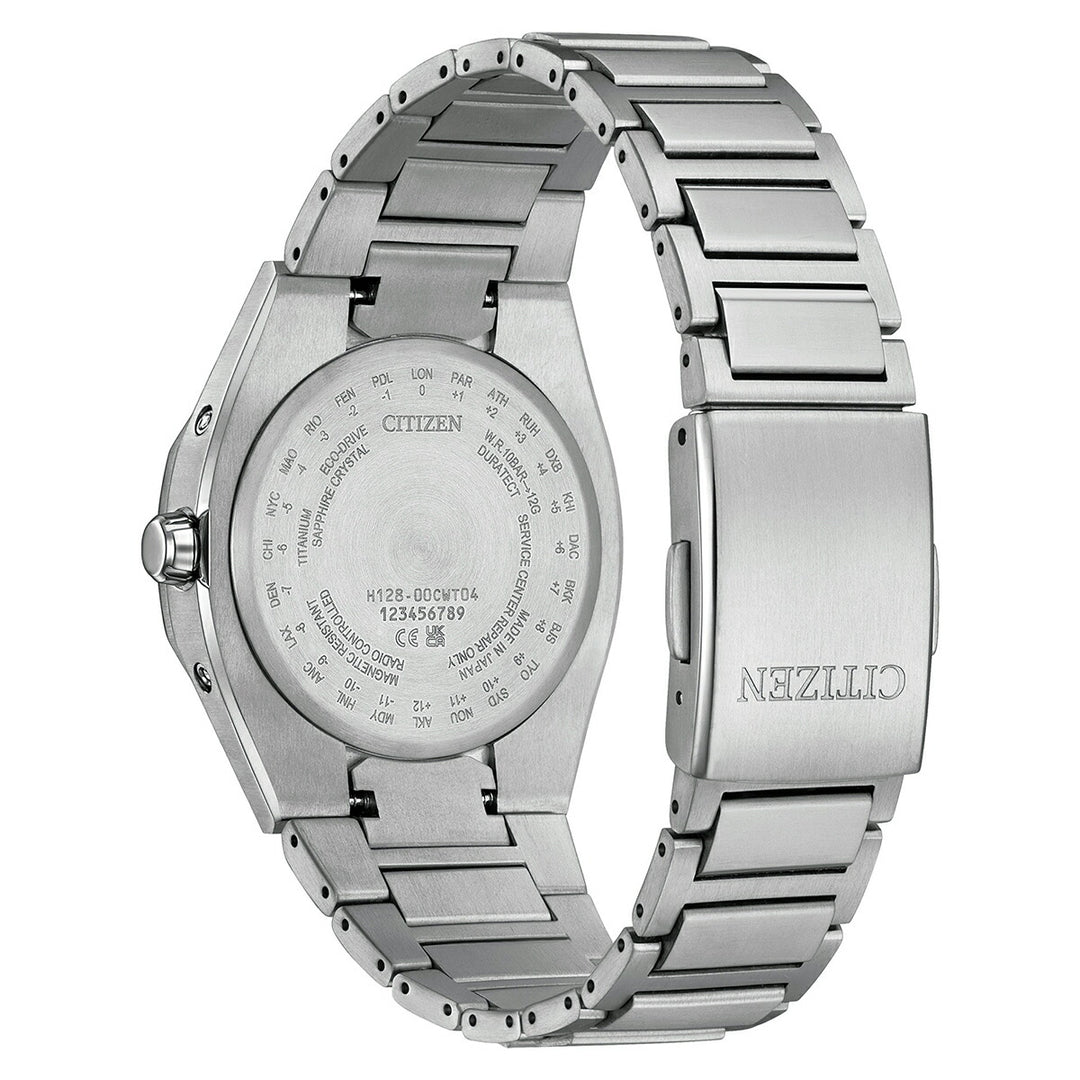 シチズン アテッサ ACT Line アクトライン 3針 コンパクト CB3040-56H メンズ ソーラー 電波 スーパーチタニウム シルバーワントーン