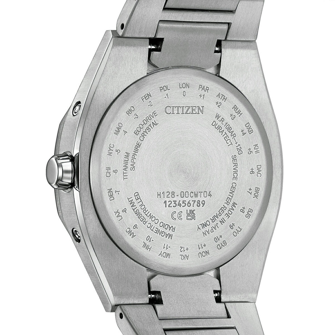 シチズン アテッサ ACT Line アクトライン 3針 コンパクト CB3040-56H メンズ ソーラー 電波 スーパーチタニウム シルバーワントーン