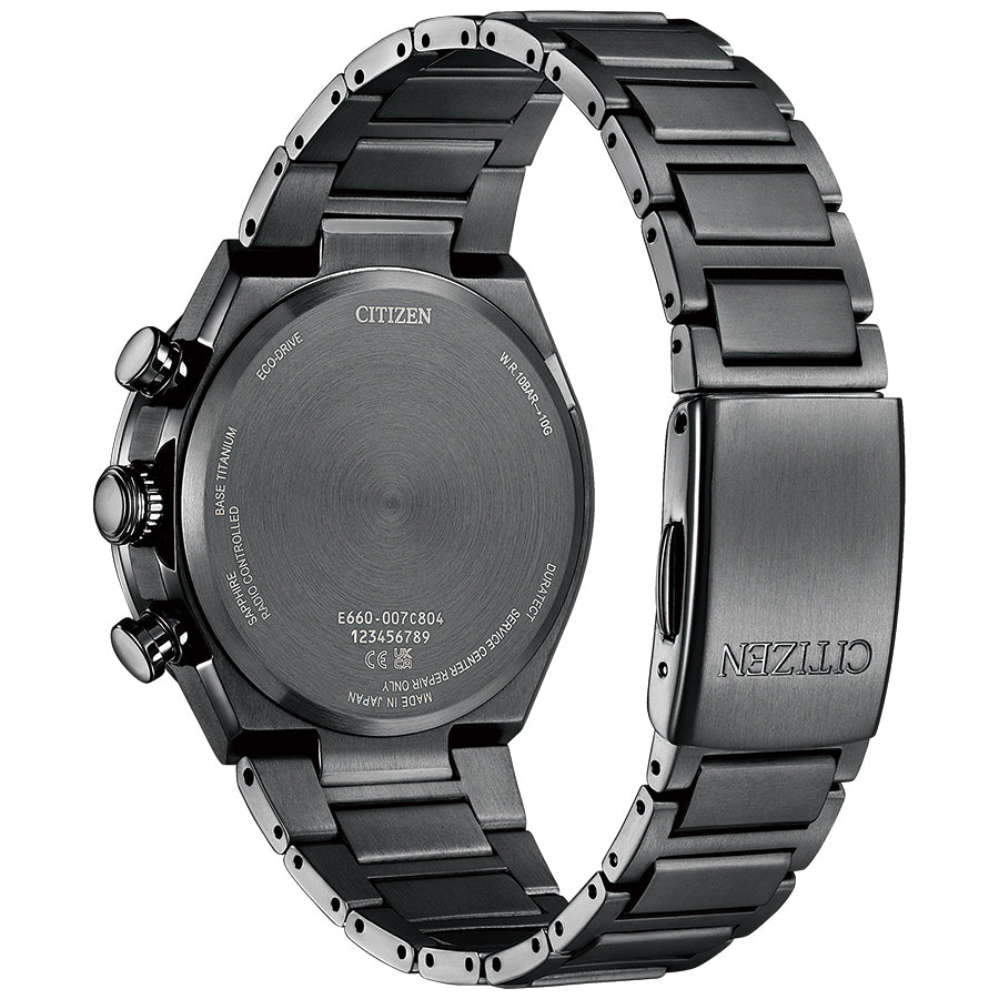 シチズン アテッサ アクトライン ブラックチタン CB5967-66L