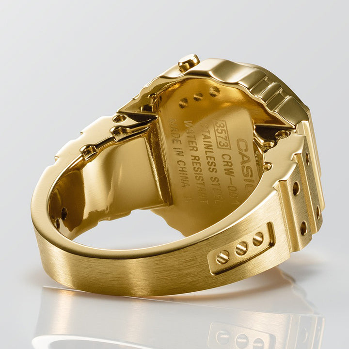 カシオ リングウオッチ ゴールド CRW-001G-9JR メンズ レディース 時計 電池式 デジタル