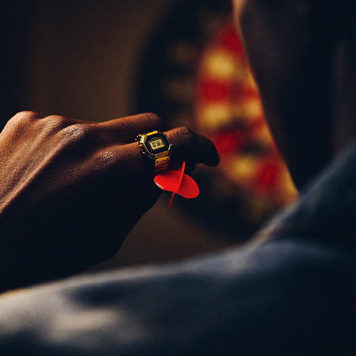 カシオ リングウオッチ ゴールド CRW-001G-9JR メンズ レディース 時計 電池式 デジタル