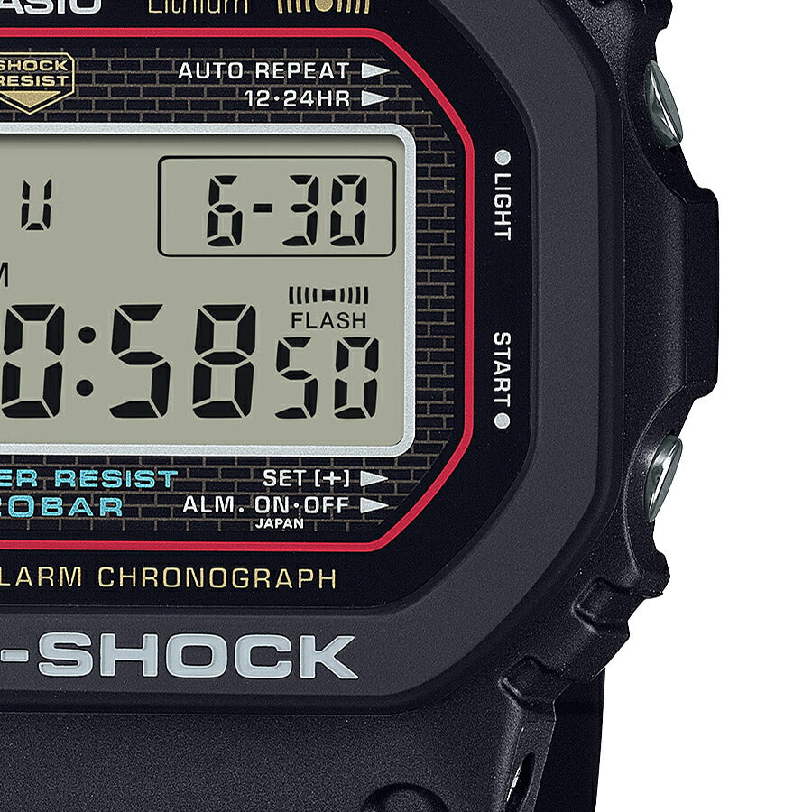 G-SHOCK 初代 復刻モデル DW-5000R-1AJF メンズ 電池式 デジタル スクエア 樹脂バンド 日本製 国内正規品 カシオ