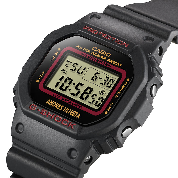 G-SHOCK アンドレス・イニエスタ シグネチャーモデル DW-5600AI-1JR メンズ 腕時計 電池式 デジタル スクエア 国内正規品 カシオ