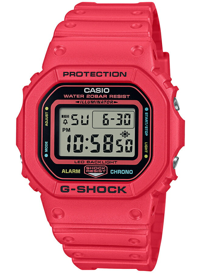 G-SHOCK 5600 ENERGY PACK エナジーパック DW-5600EP-4JF メンズ 腕時計 電池式 スクエア デジタル 樹脂バンド レッド 国内正規品 カシオ