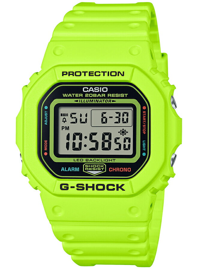 G-SHOCK 5600 ENERGY PACK エナジーパック DW-5600EP-9JF メンズ 腕時計 電池式 スクエア デジタル 樹脂バンド イエロー 国内正規品 カシオ