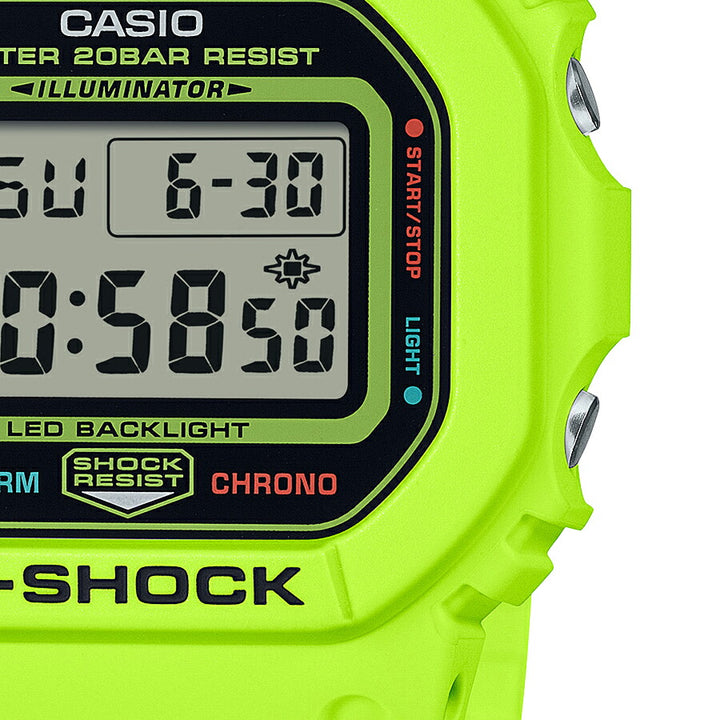 G-SHOCK 5600 ENERGY PACK エナジーパック DW-5600EP-9JF メンズ 腕時計 電池式 スクエア デジタル 樹脂バンド イエロー 国内正規品 カシオ