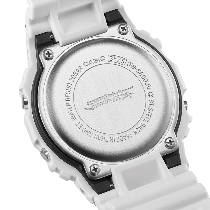 G-SHOCK Joshua Vides コラボレーションモデル ホワイト DW-5600JV-7JR メンズ 電池式 デジタル スクエア 樹脂バンド