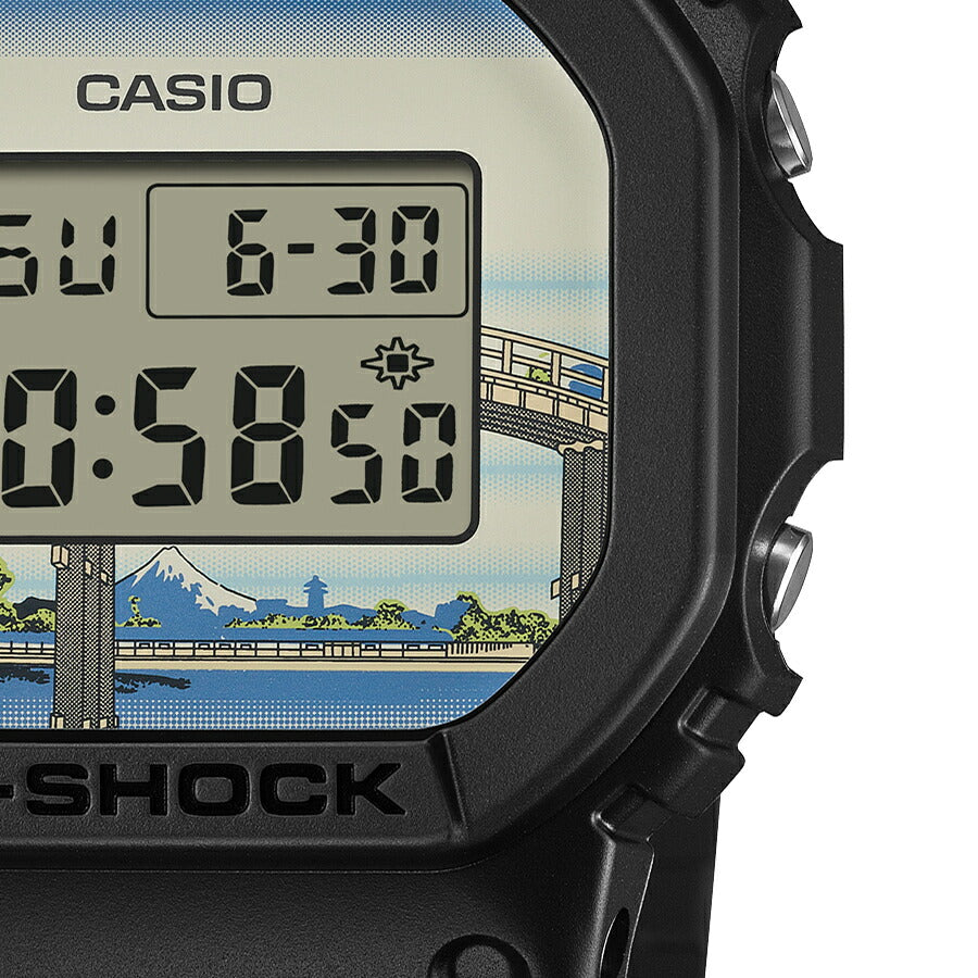 G-SHOCK 葛飾北斎 深川万年橋下 DW-5600KHFM25-1JR メンズ 電池式 デジタル スクエア 樹脂バンド 日本製