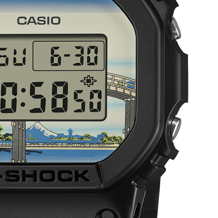 G-SHOCK 葛飾北斎 深川万年橋下 DW-5600KHFM25-1JR メンズ 電池式 デジタル スクエア 樹脂バンド 日本製