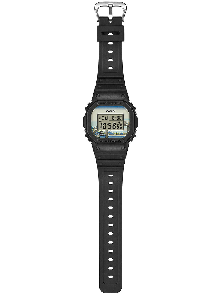 G-SHOCK 葛飾北斎 深川万年橋下 DW-5600KHFM25-1JR メンズ 電池式 デジタル スクエア 樹脂バンド 日本製