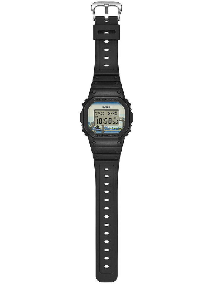 G-SHOCK 葛飾北斎 深川万年橋下 DW-5600KHFM25-1JR メンズ 電池式 デジタル スクエア 樹脂バンド 日本製