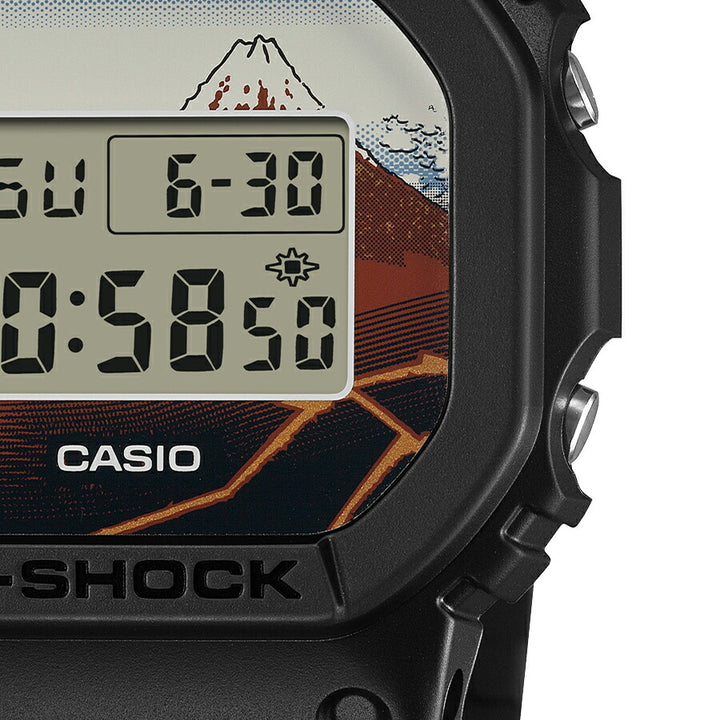 G-SHOCK 葛飾北斎 山下白雨 DW-5600KHSH25-1JR メンズ 電池式 デジタル スクエア 樹脂バンド 日本製