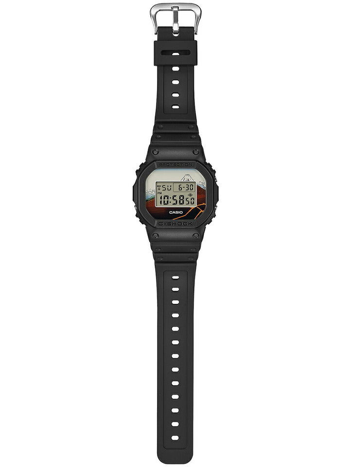 G-SHOCK 葛飾北斎 山下白雨 DW-5600KHSH25-1JR メンズ 電池式 デジタル スクエア 樹脂バンド 日本製