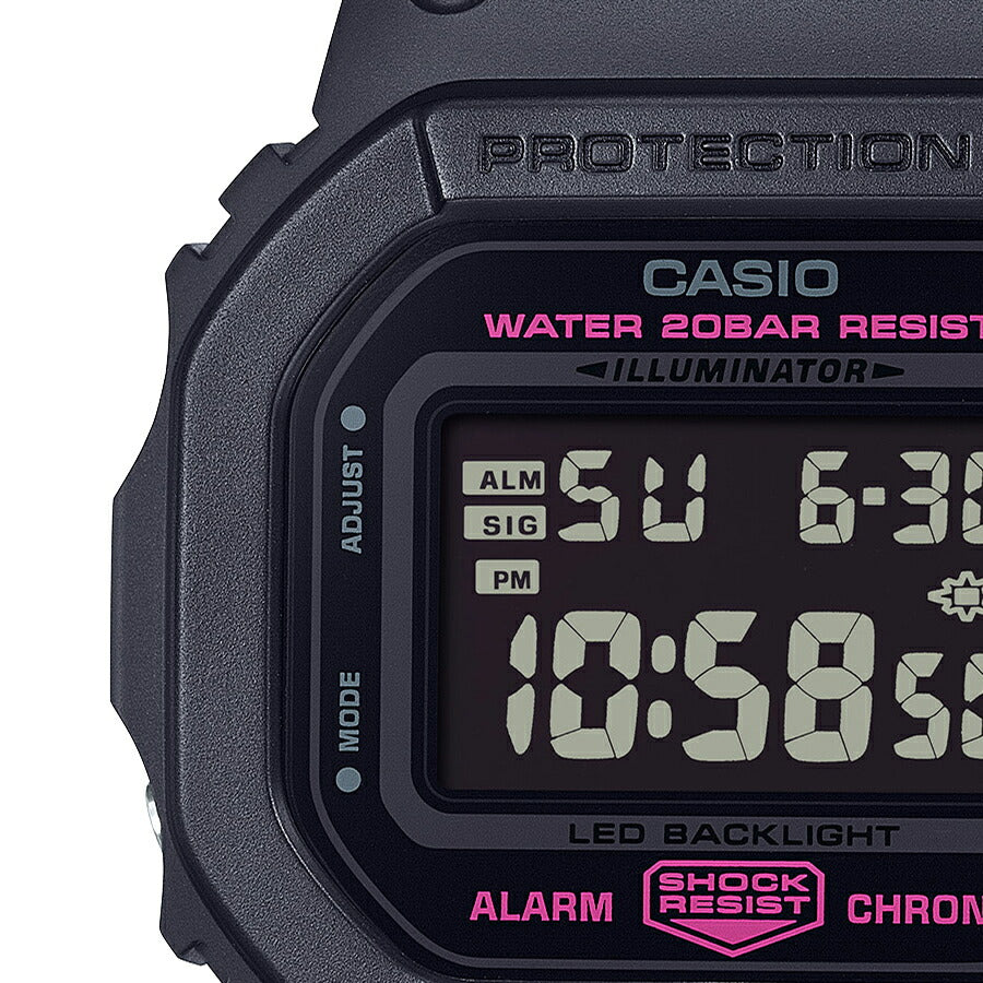 G-SHOCK ピンクリボン活動支援モデル DW-5600PK-1JR メンズ 電池式