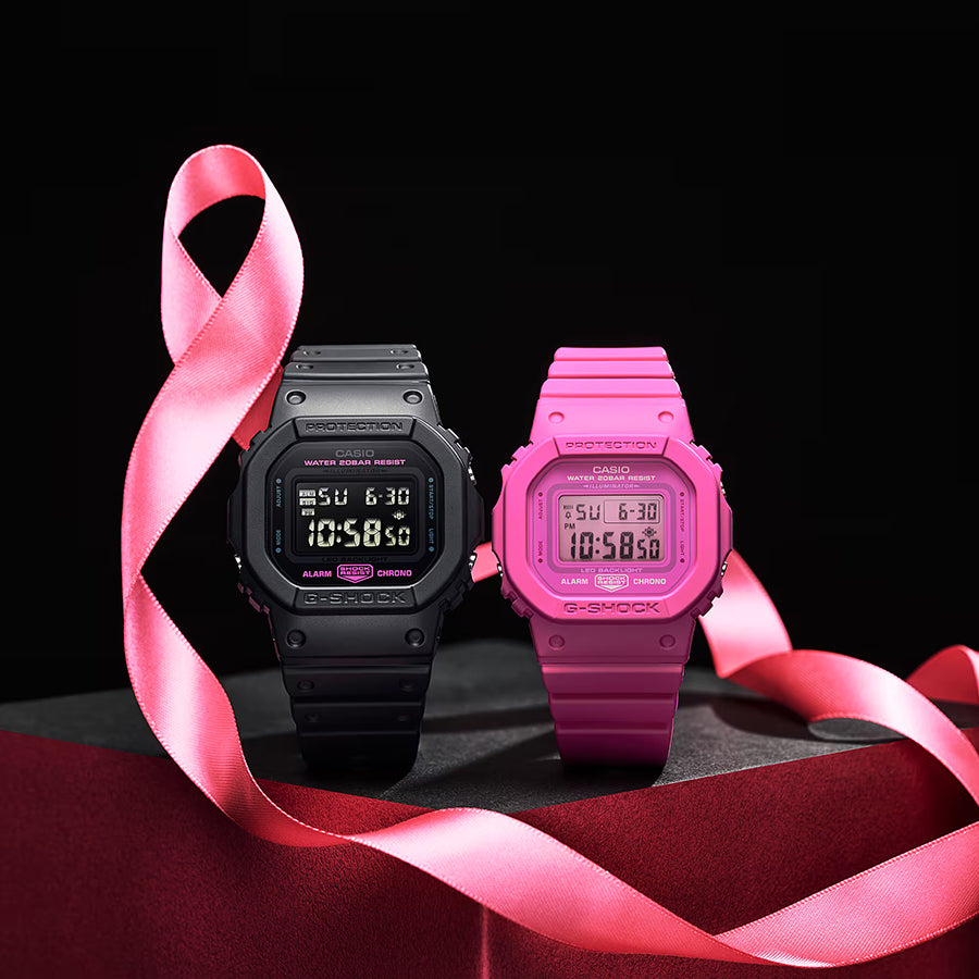 G-SHOCK ピンクリボン活動支援モデル DW-5600PK-1JR メンズ 電池式