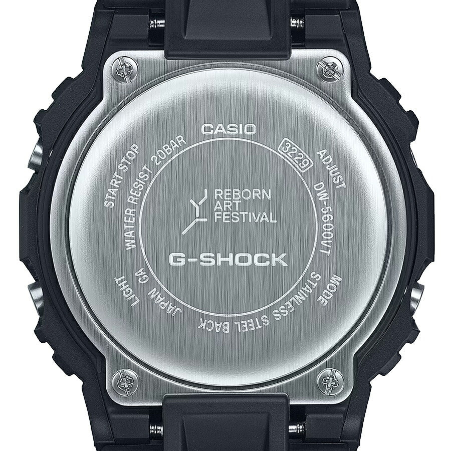 G-SHOCK Reborn Art Festival × FISHERMAN JAPAN コラボレーションモデル DW-5600RF24-1JR メンズ 腕時計 電池式 スクエア デジタル 樹脂バンド 反転液晶 国内正規品 カシオ