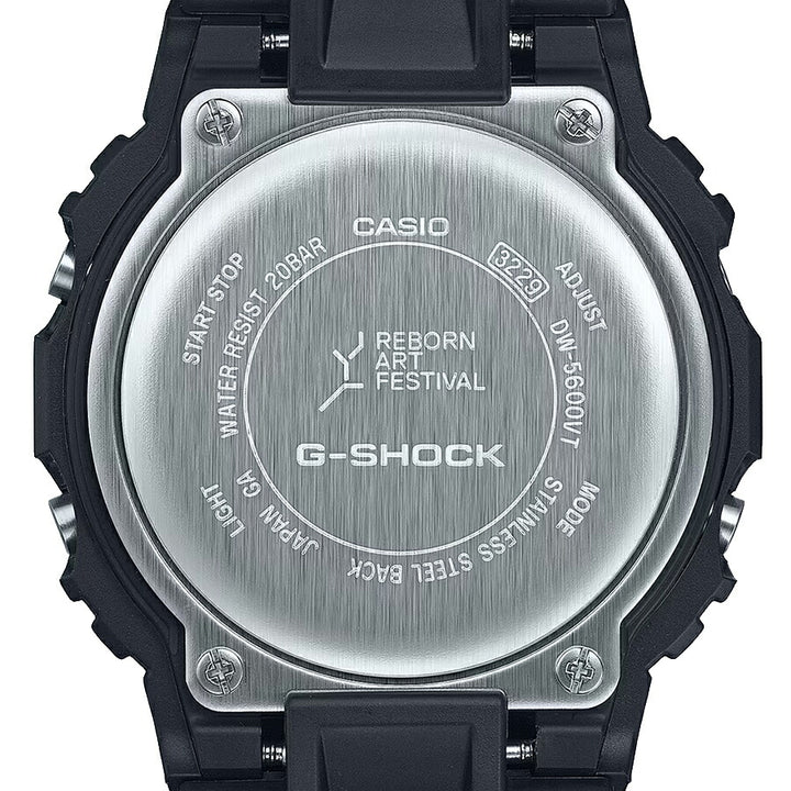 G-SHOCK Reborn Art Festival × FISHERMAN JAPAN コラボレーションモデル DW-5600RF24-1JR メンズ 腕時計 電池式 スクエア デジタル 樹脂バンド 反転液晶 国内正規品 カシオ