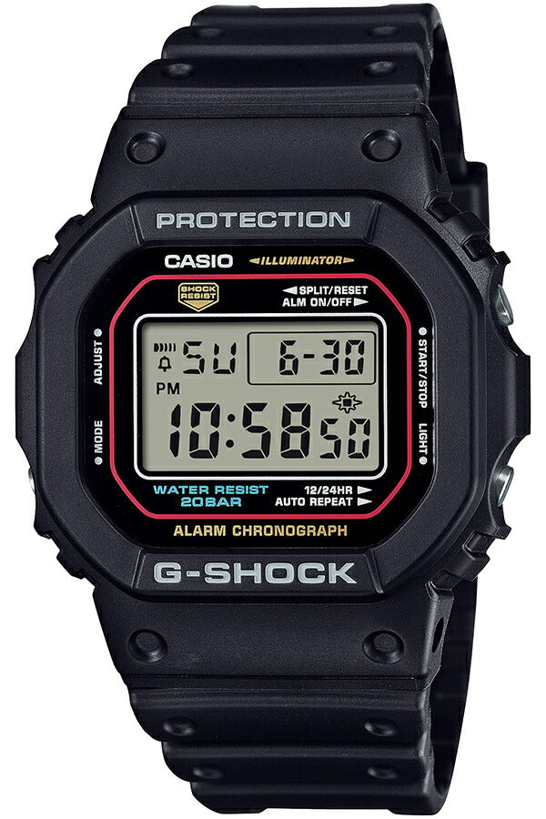 G-SHOCK アイコニックスタイルズ 初代カラーモデル DW-5600RL-1JF メンズ 電池式 デジタル スクエア 樹脂バンド 国内正規品 カシオ