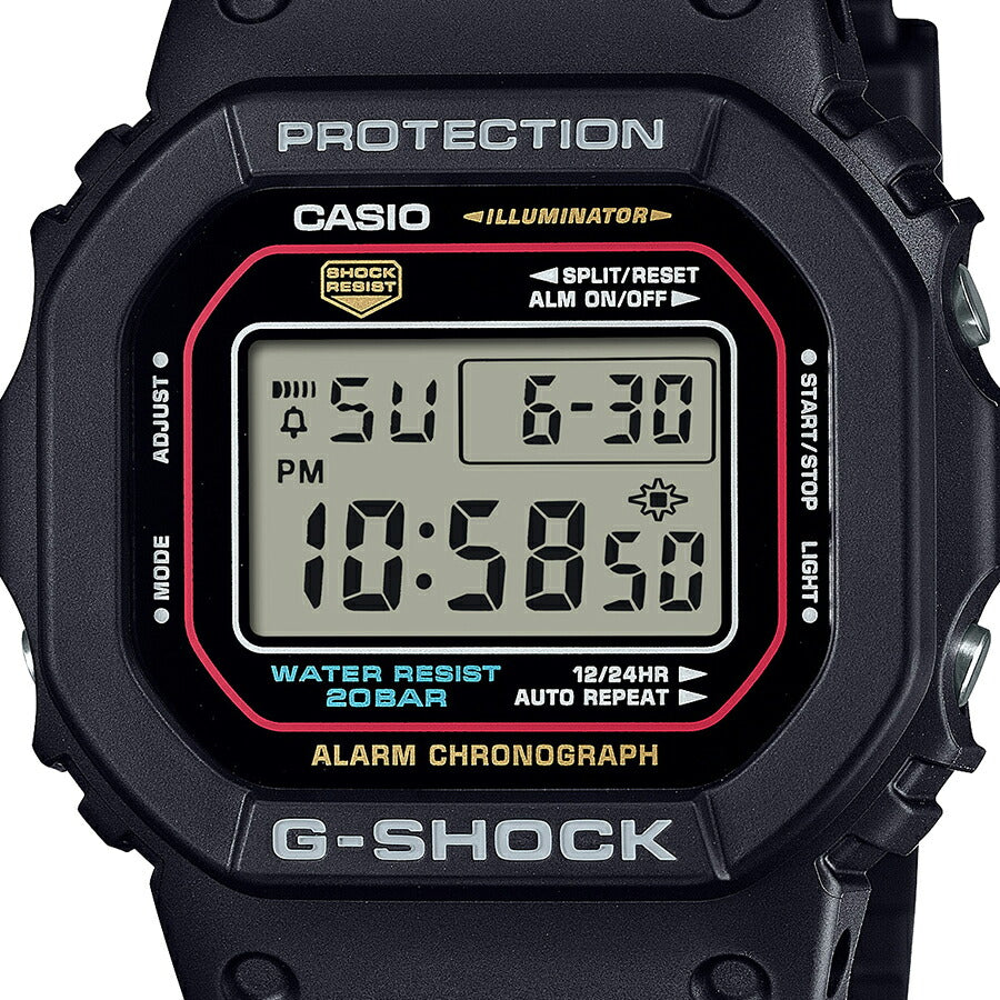 G-SHOCK アイコニックスタイルズ 初代カラーモデル DW-5600RL-1JF メンズ 電池式 デジタル スクエア 樹脂バンド 国内正規品 カシオ