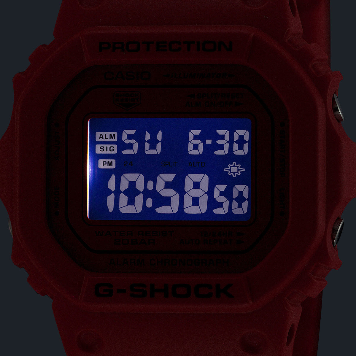 12月5日発売》G-SHOCK アイコニック スタイルズ レッド ブラック