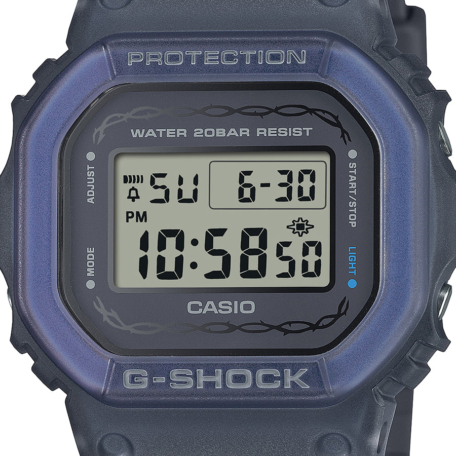 G-SHOCK プレシャスハートセレクション 2024 バラ DW-5600RS-8JF メンズ 腕時計 電池式 デジタル スクエア 樹脂バンド ブルー