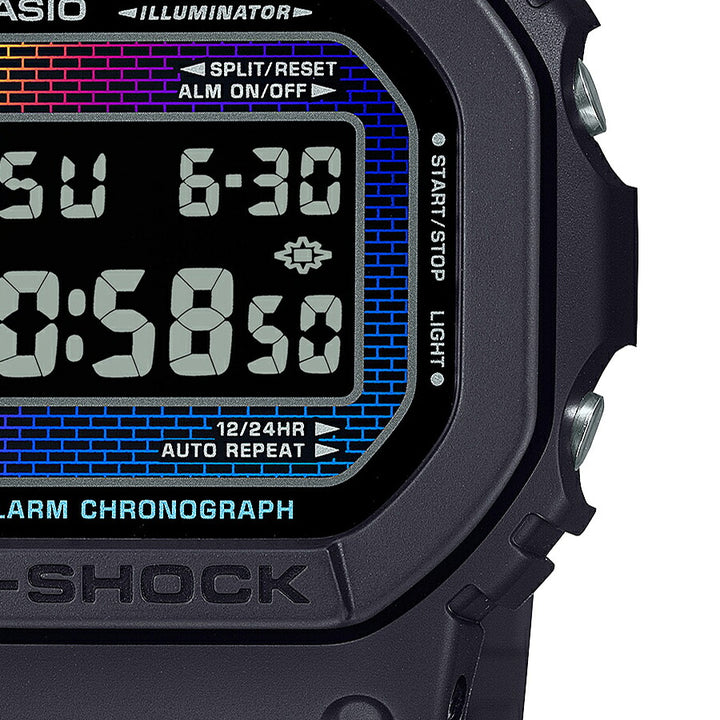 G-SHOCK レインボー ブリック ウォール DW-5600RW-1JF メンズ 腕時計 電池式 デジタル スクエア 樹脂バンド 反転液晶 国内正規品 カシオ