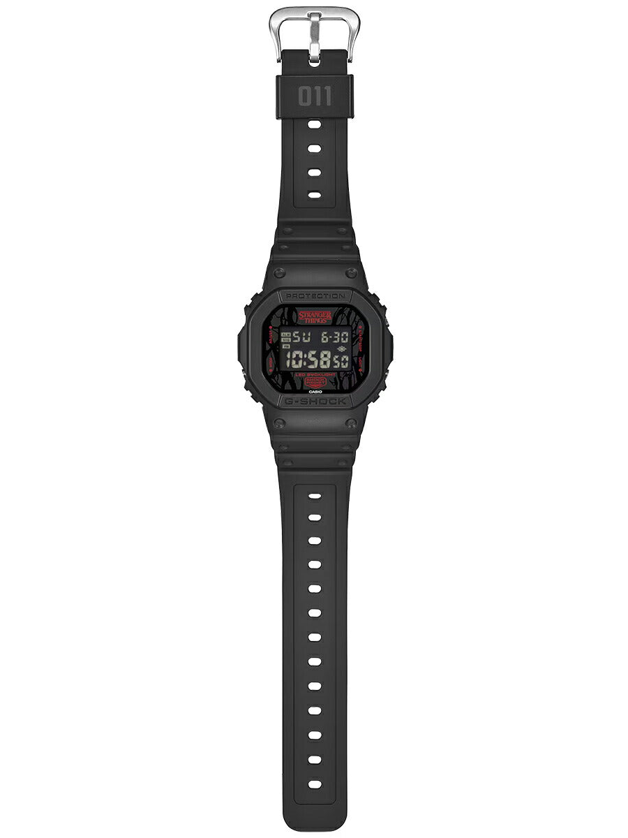 G-SHOCK ストレンジャー・シングス 未知の世界 コラボレーションモデル DW-5600STT-1JR メンズ 電池式 デジタル スクエア 樹脂バンド 反転液晶
